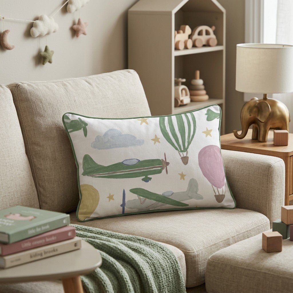 Little Pilot Throw Pillow - Hillcroft Home