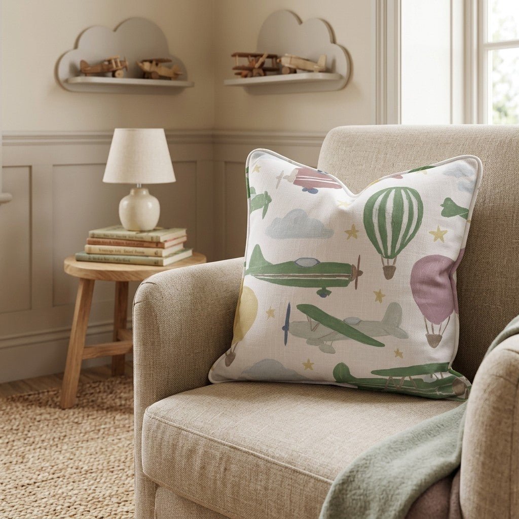 Little Pilot Throw Pillow - Hillcroft Home