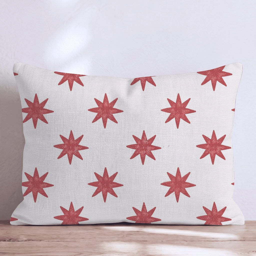 Little Red Star Throw Pillow throw pillow - Hillcroft Home
