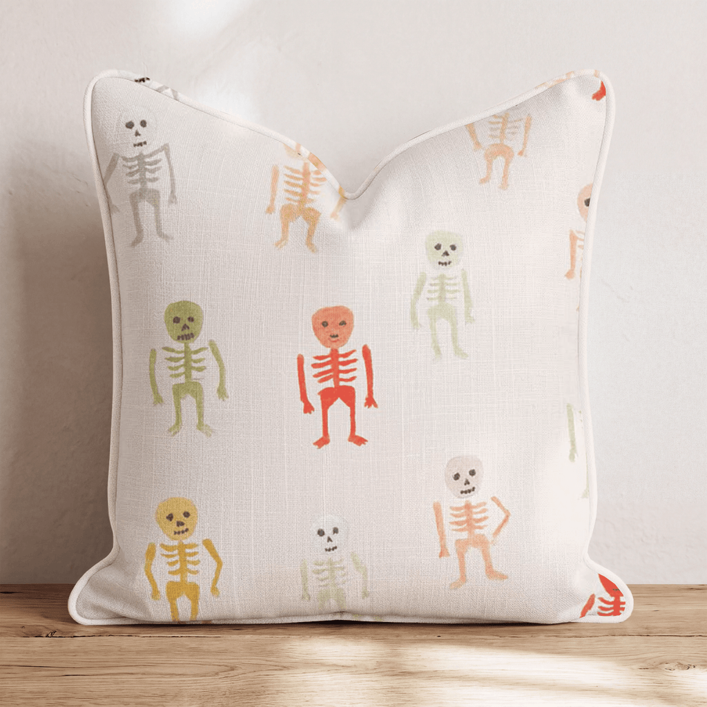 Little Skeletons Throw Pillow - Hillcroft Home