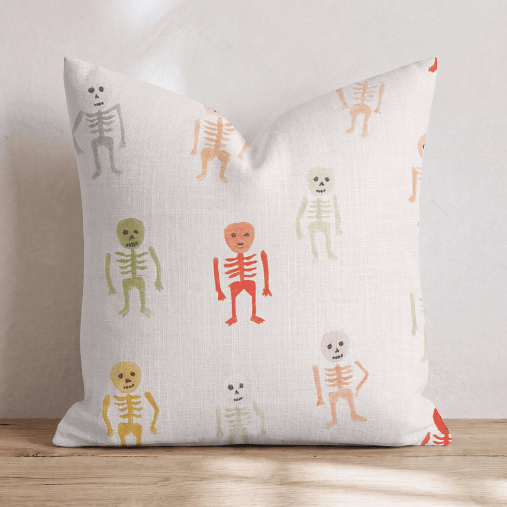 Little Skeletons Throw Pillow - Hillcroft Home