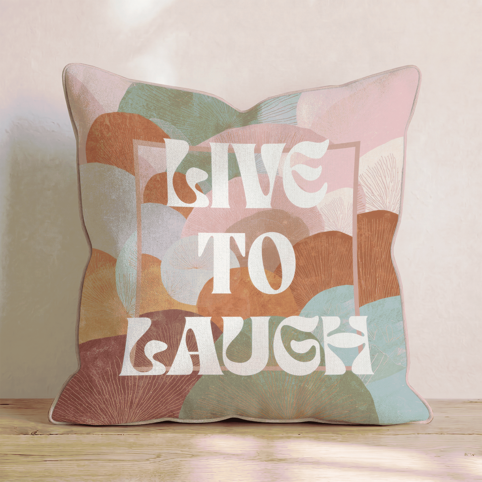 LIVE TO LAUGH Throw Pillow - Hillcroft Home