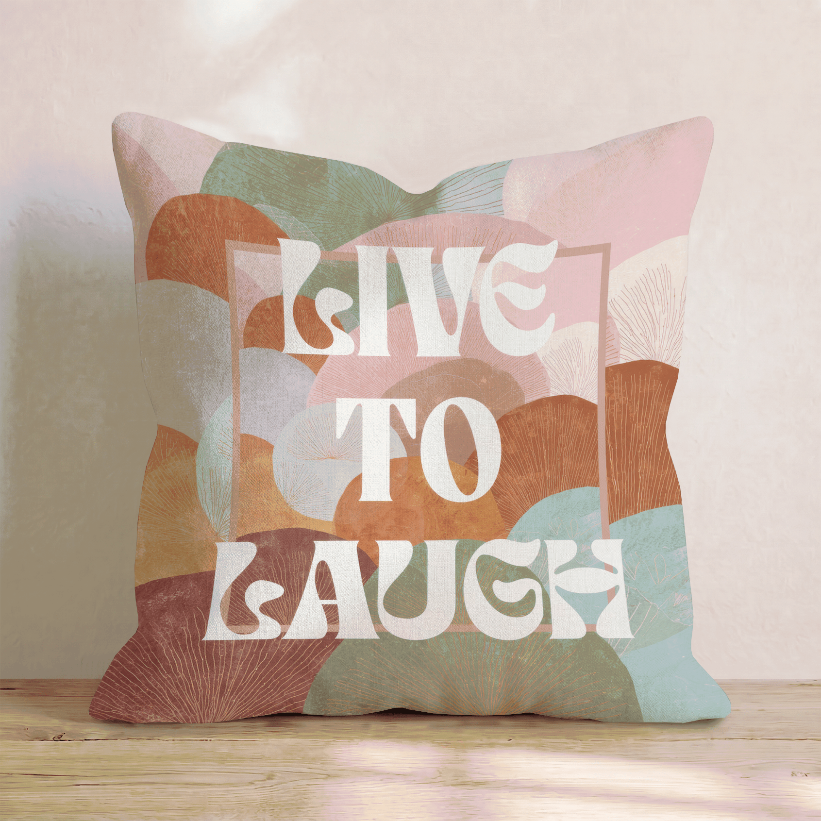 LIVE TO LAUGH Throw Pillow - Hillcroft Home