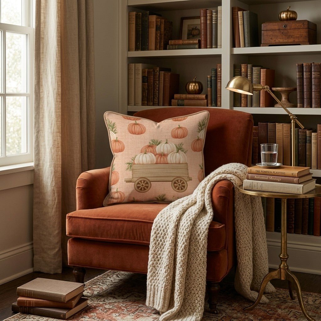 Loaded Wagon Throw Pillow - Hillcroft Home