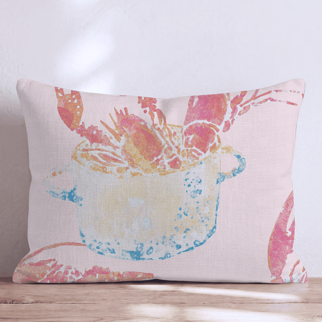 lobster dinner Throw Pillow - Hillcroft Home