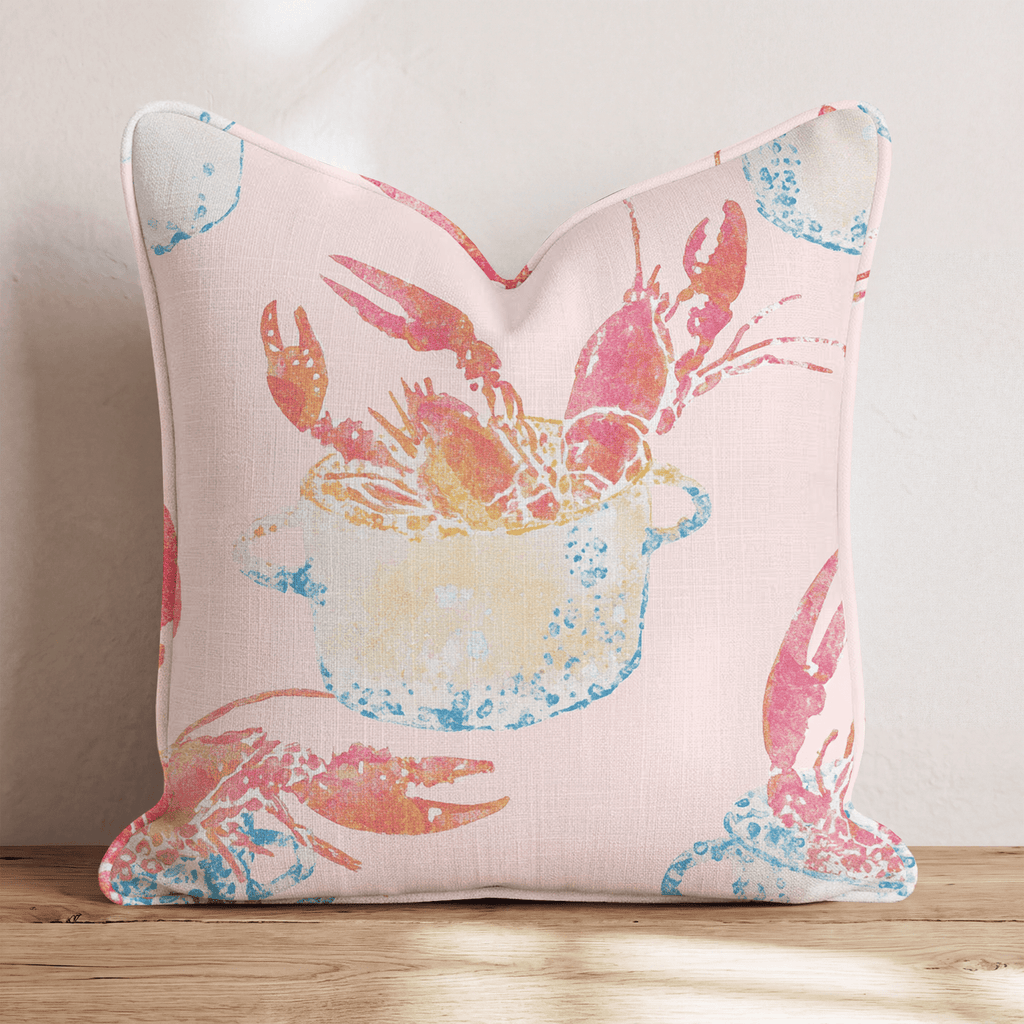 lobster dinner Throw Pillow - Hillcroft Home