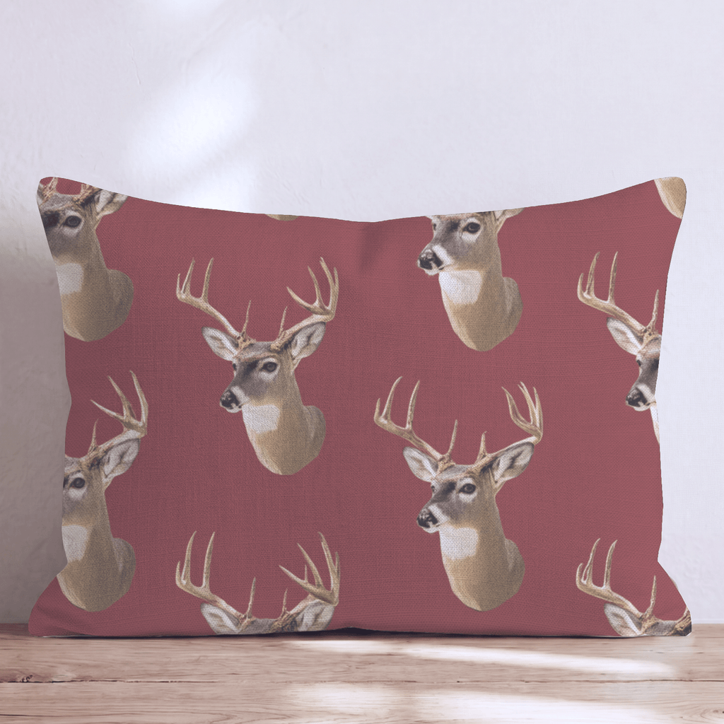 Lodge Whitetails Throw Pillow - Hillcroft Home