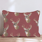 Lodge Whitetails Throw Pillow - Hillcroft Home