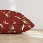 Lodge Whitetails Throw Pillow - Hillcroft Home
