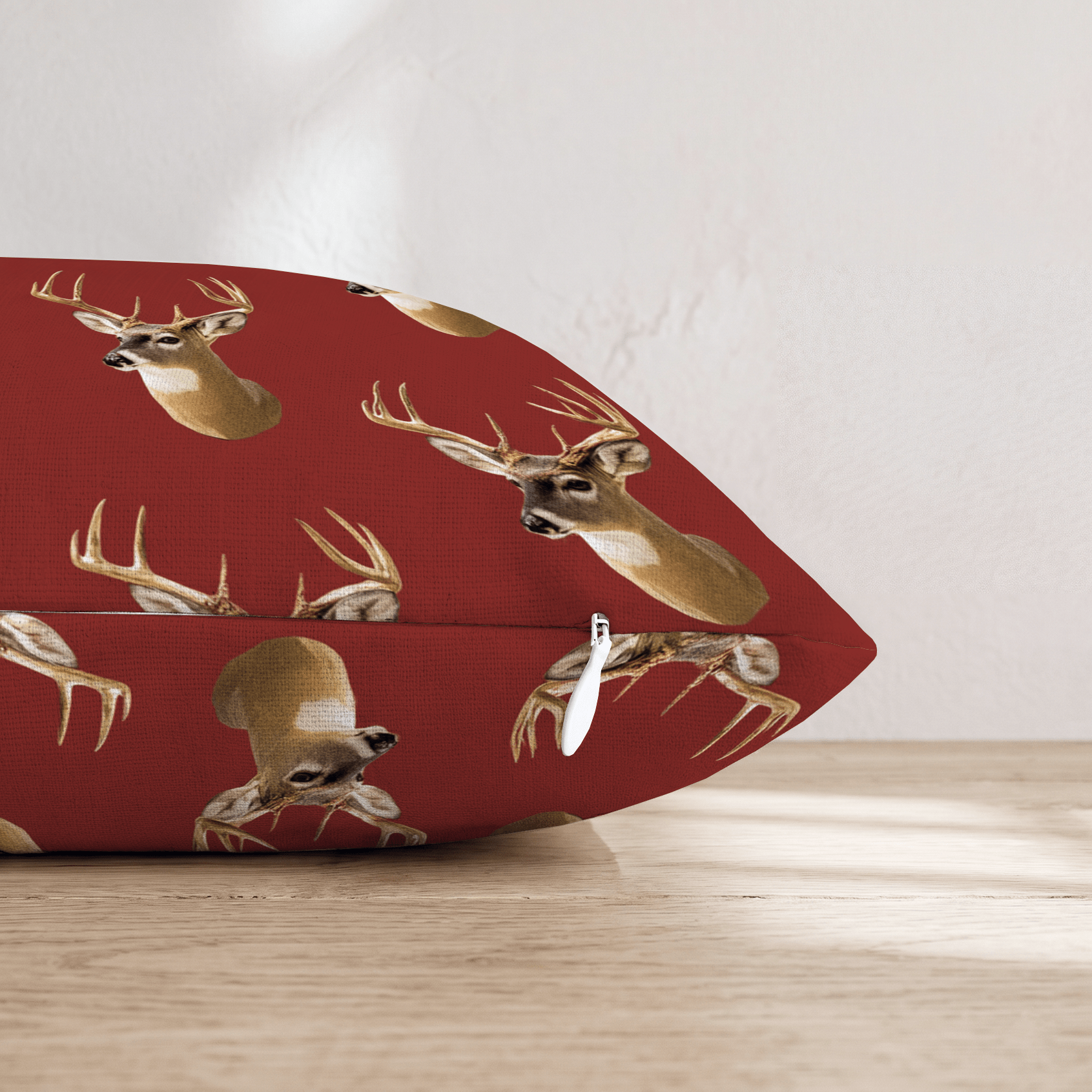 Lodge Whitetails Throw Pillow - Hillcroft Home