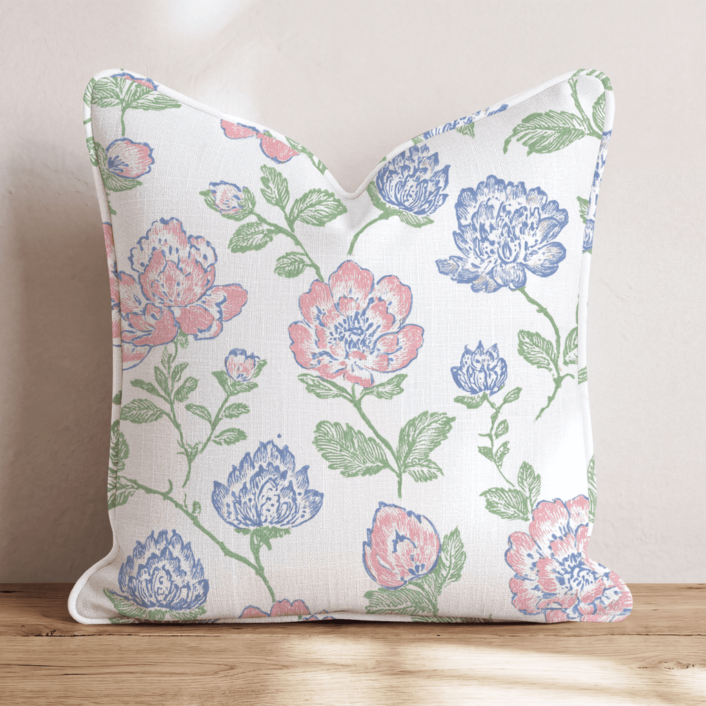 Logan Blossoms Throw Pillow - Hillcroft Home