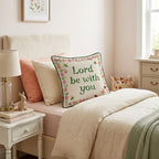 Lord be with You Throw Pillow - Hillcroft Home