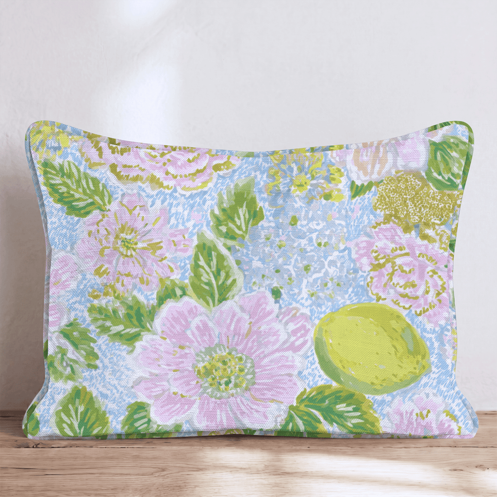 Lou Floral Throw Pillow - Hillcroft Home