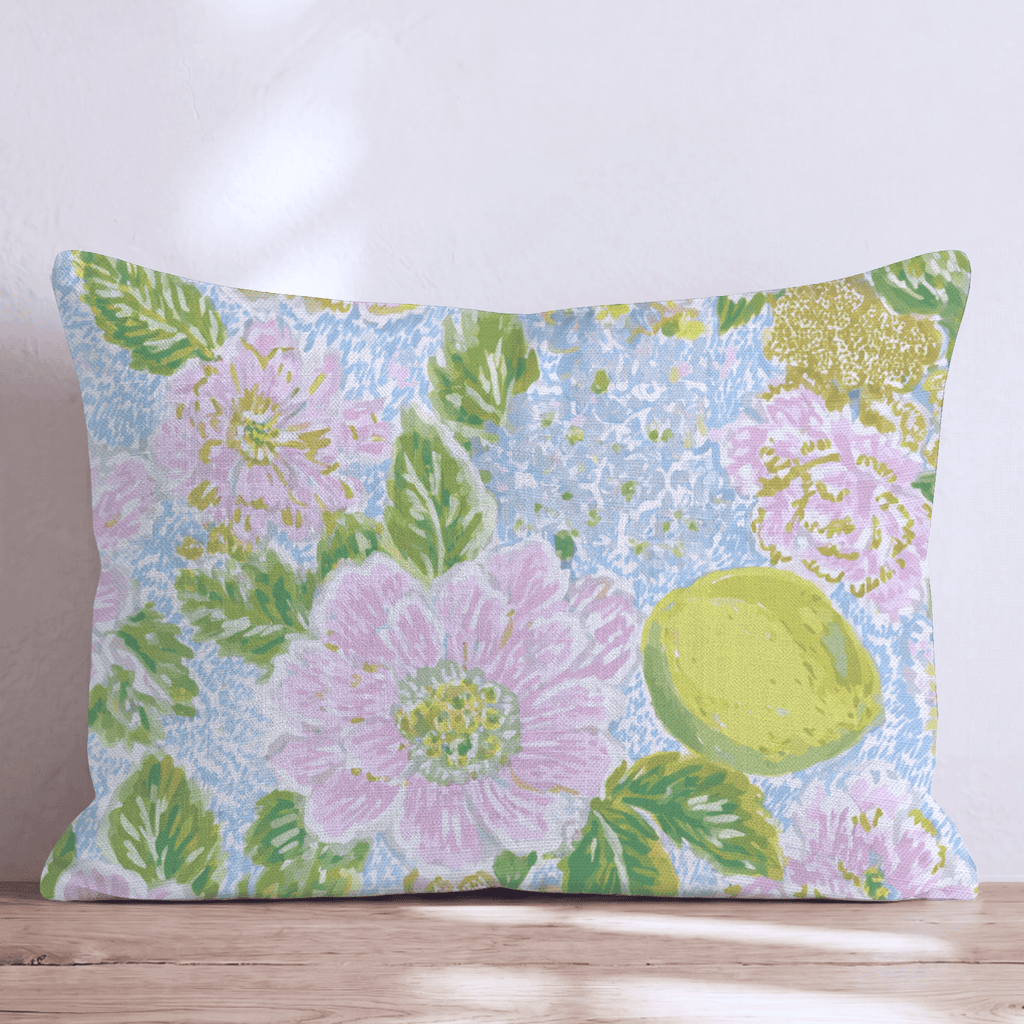 Lou Floral Throw Pillow - Hillcroft Home