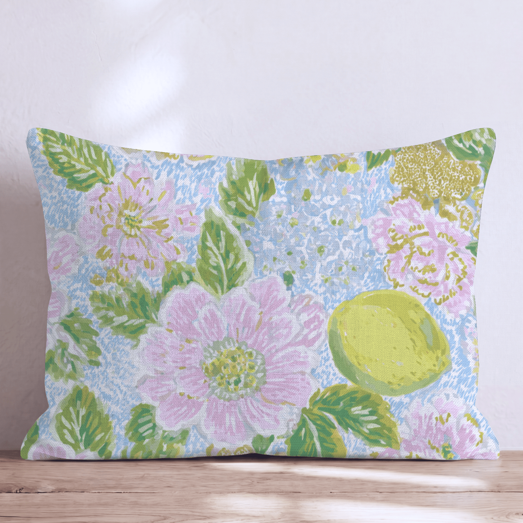 Lou Floral Throw Pillow - Hillcroft Home