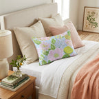 Lou Floral Throw Pillow - Hillcroft Home