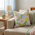 Lou Floral Throw Pillow - Hillcroft Home