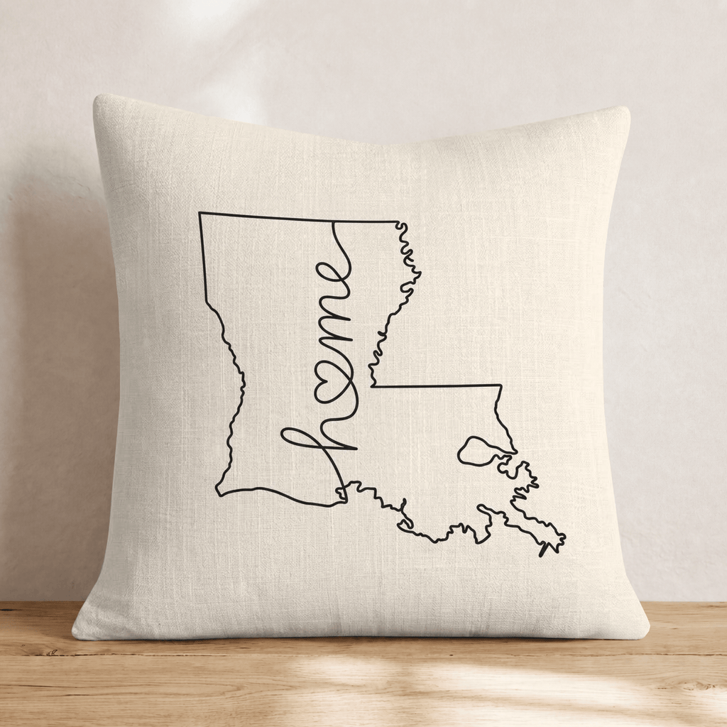 Louisiana Home Throw Pillow - Hillcroft Home