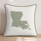Lousiana State Capital Throw Pillow - Hillcroft Home