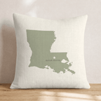 Lousiana State Capital Throw Pillow - Hillcroft Home