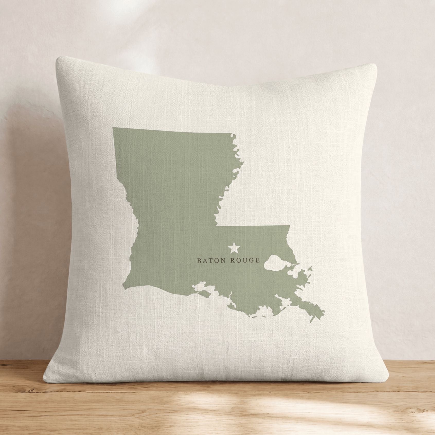Lousiana State Capital Throw Pillow - Hillcroft Home