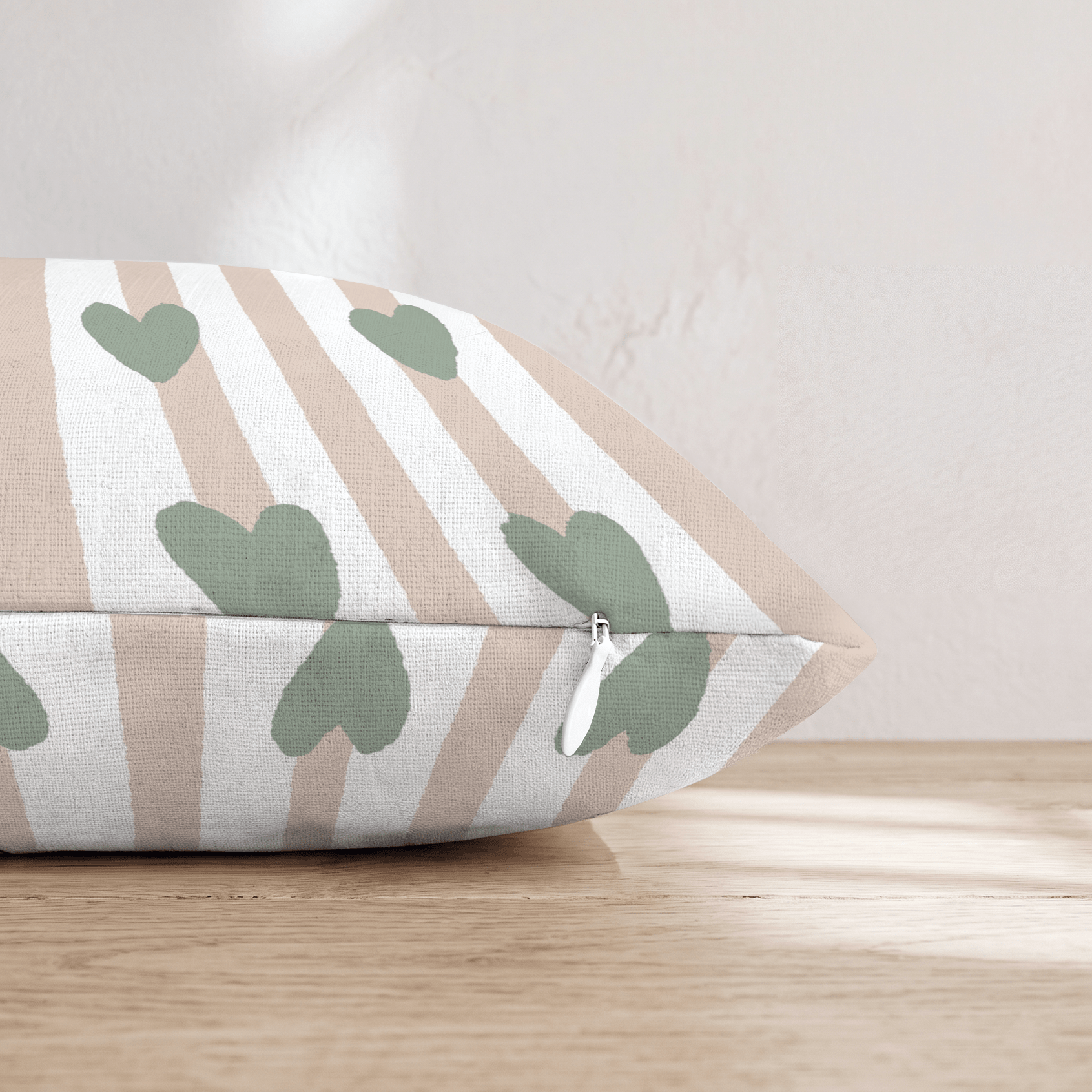 Love and Stripes Throw Pillow - Hillcroft Home