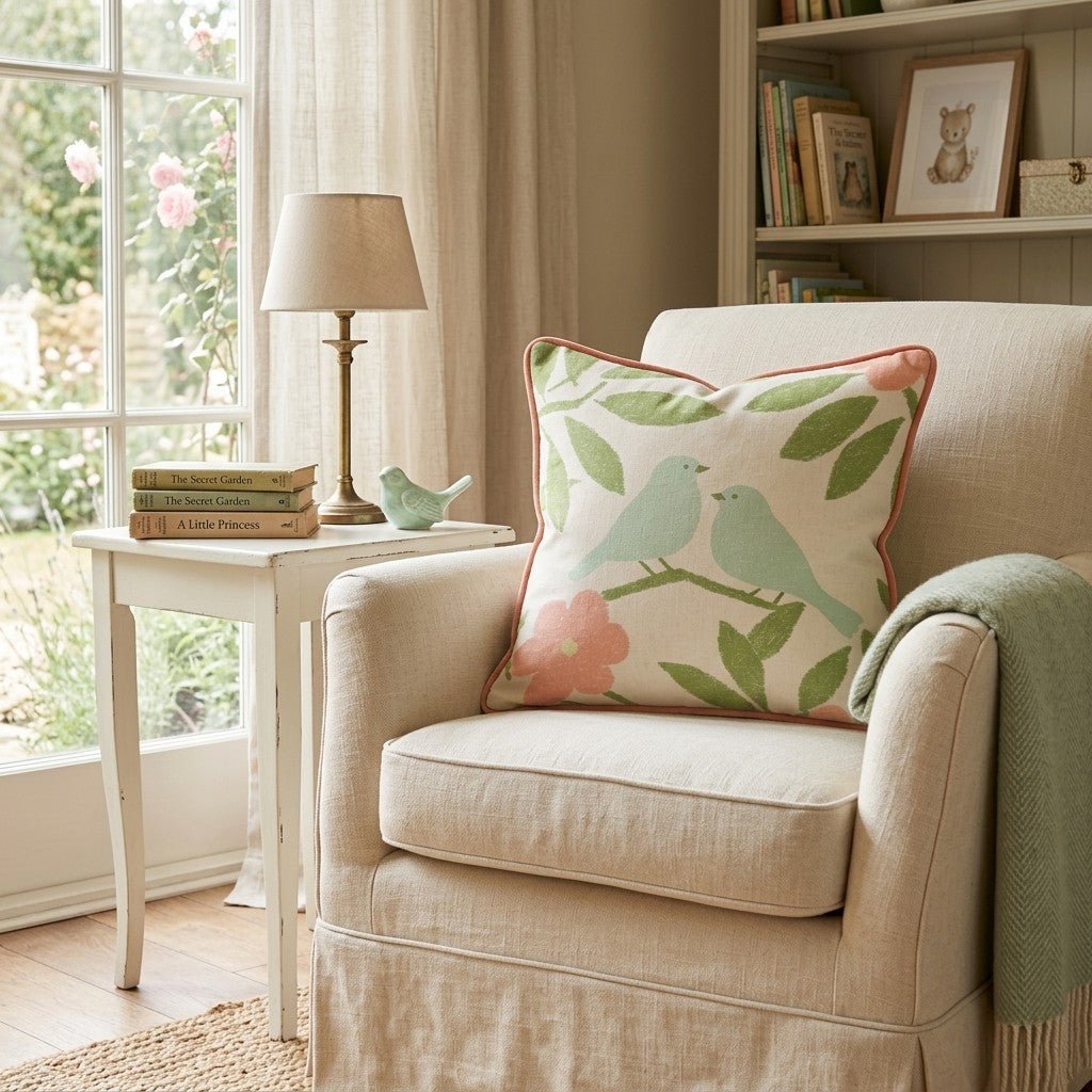 Love Birds Throw Pillow - Hillcroft Home