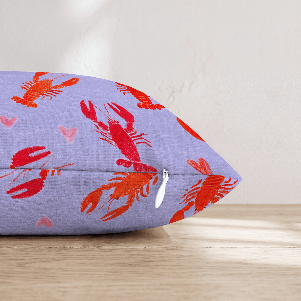 Love Lobsters Throw Pillow - Hillcroft Home