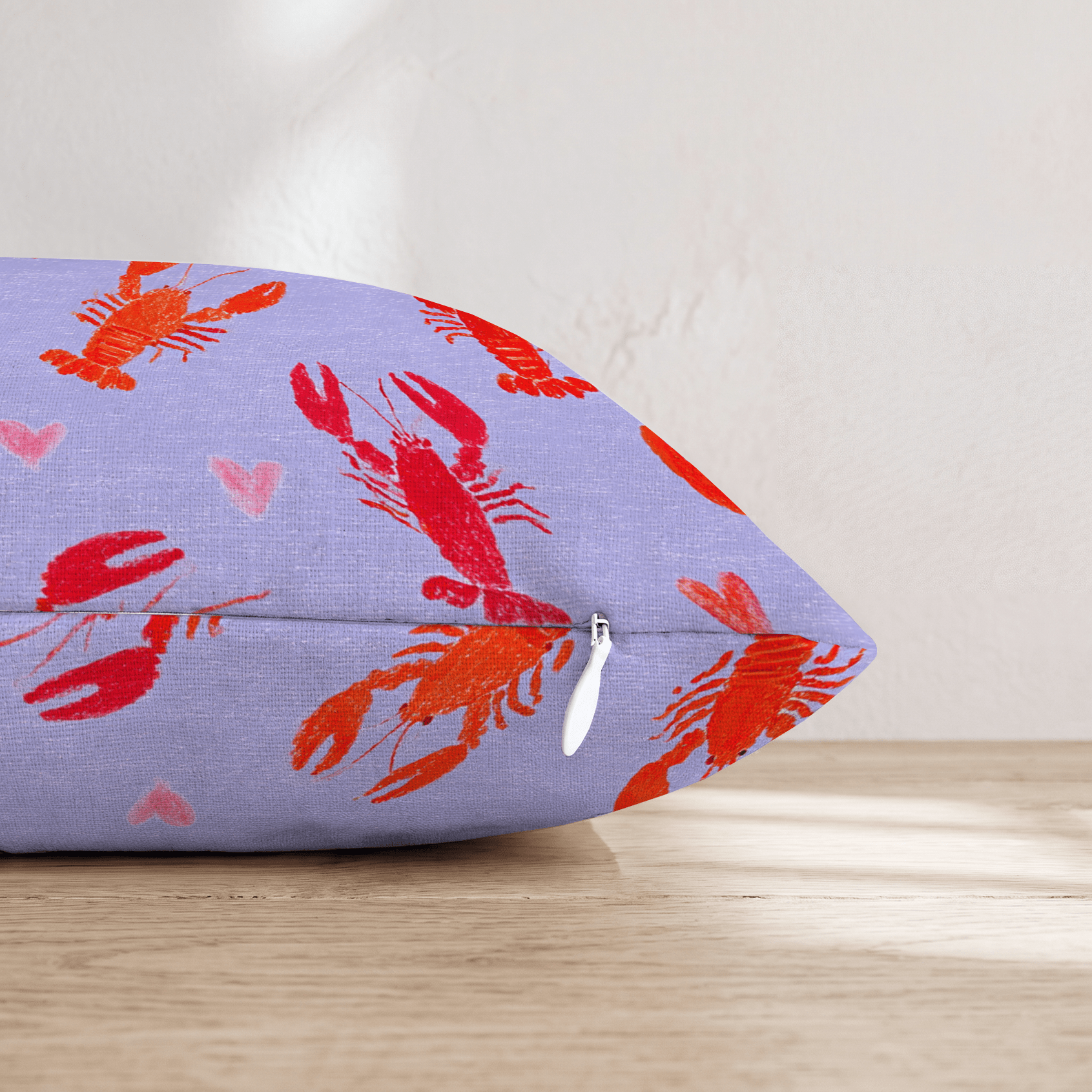 Love Lobsters Throw Pillow - Hillcroft Home