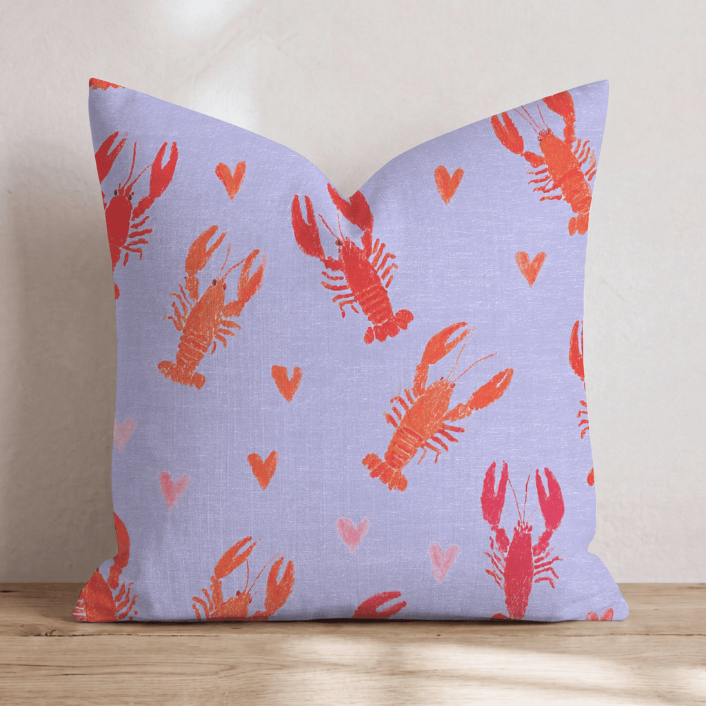 Love Lobsters Throw Pillow - Hillcroft Home