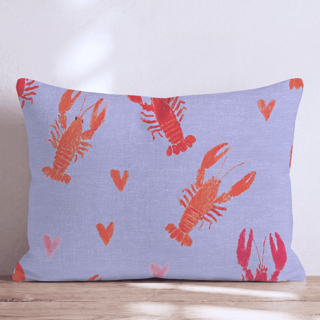Love Lobsters Throw Pillow - Hillcroft Home