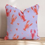 Love Lobsters Throw Pillow - Hillcroft Home