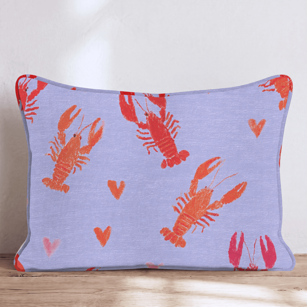 Love Lobsters Throw Pillow - Hillcroft Home