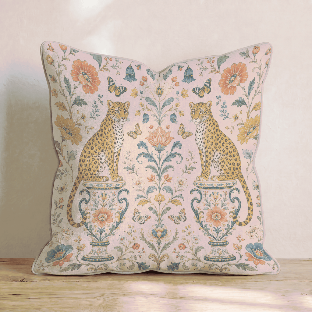 Lucia Leopard Throw Pillow - Hillcroft Home