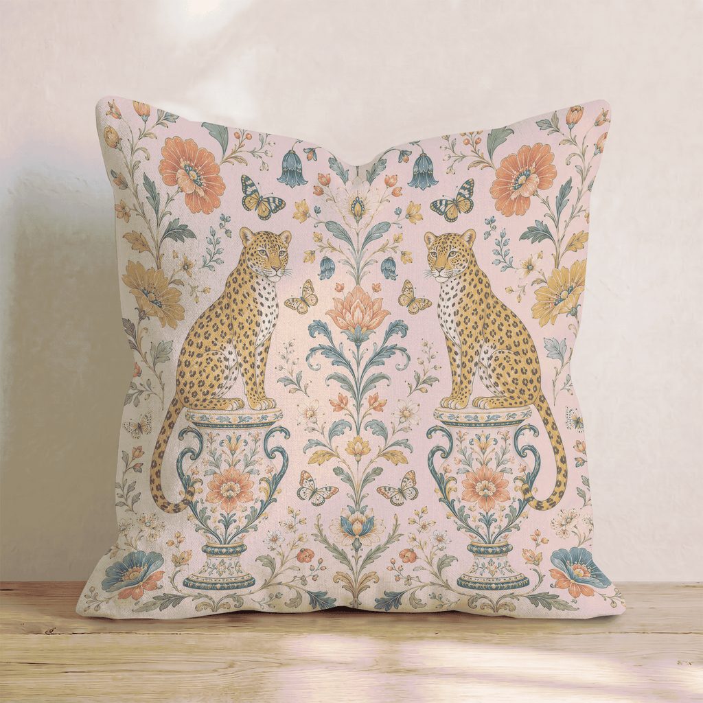 Lucia Leopard Throw Pillow - Hillcroft Home