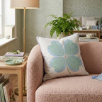 Lucky Clover Bloom Throw Pillow - Hillcroft Home