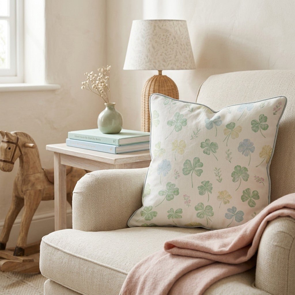 Lucky Clover Scatter Throw Pillow - Hillcroft Home