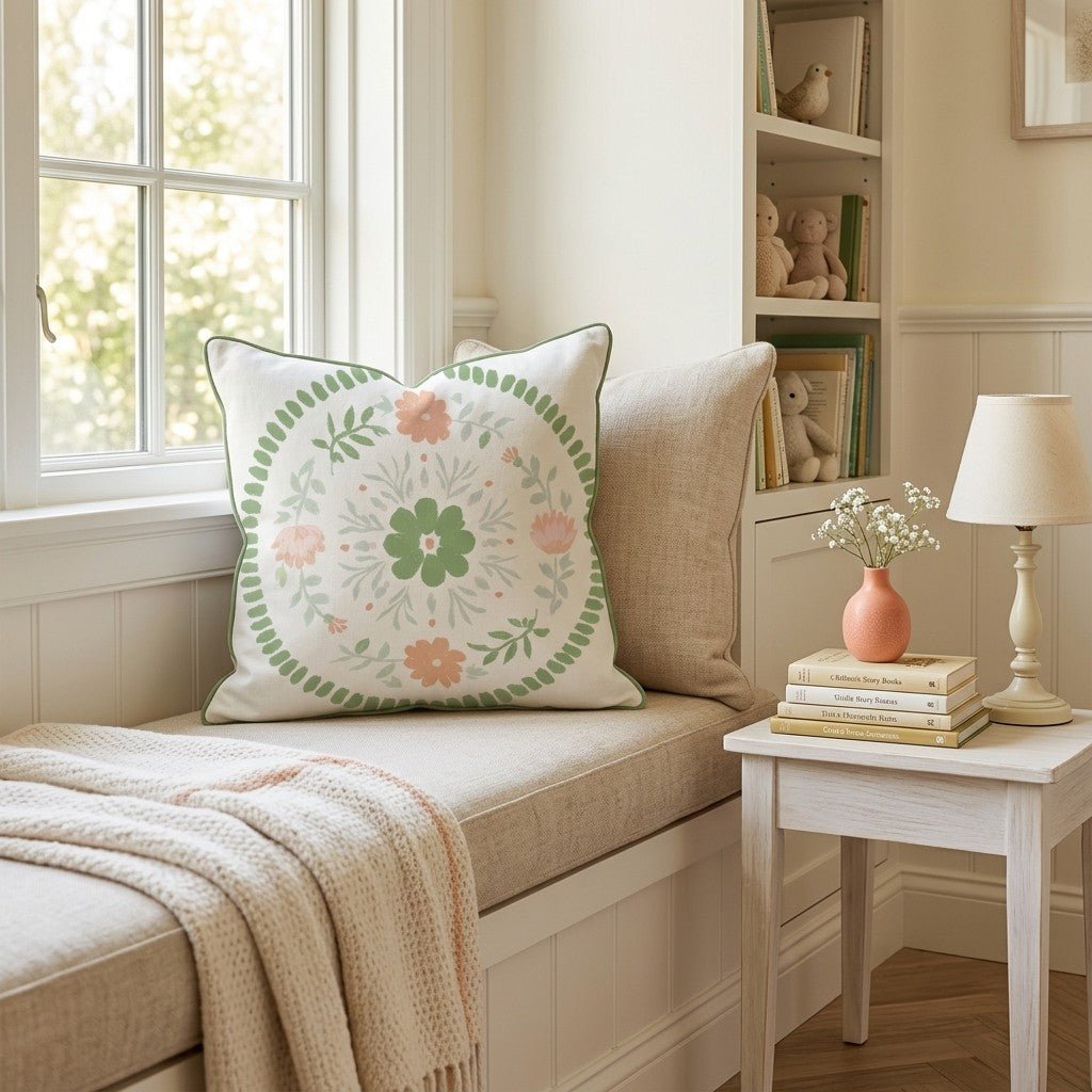 Lucky Coin Medallion Throw Pillow - Hillcroft Home