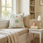 Lucky Coin Medallion Throw Pillow - Hillcroft Home