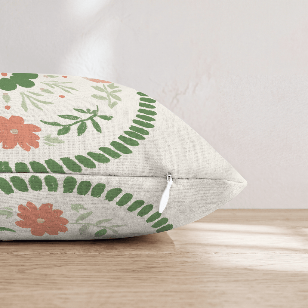 Lucky Coin Medallion Throw Pillow - Hillcroft Home