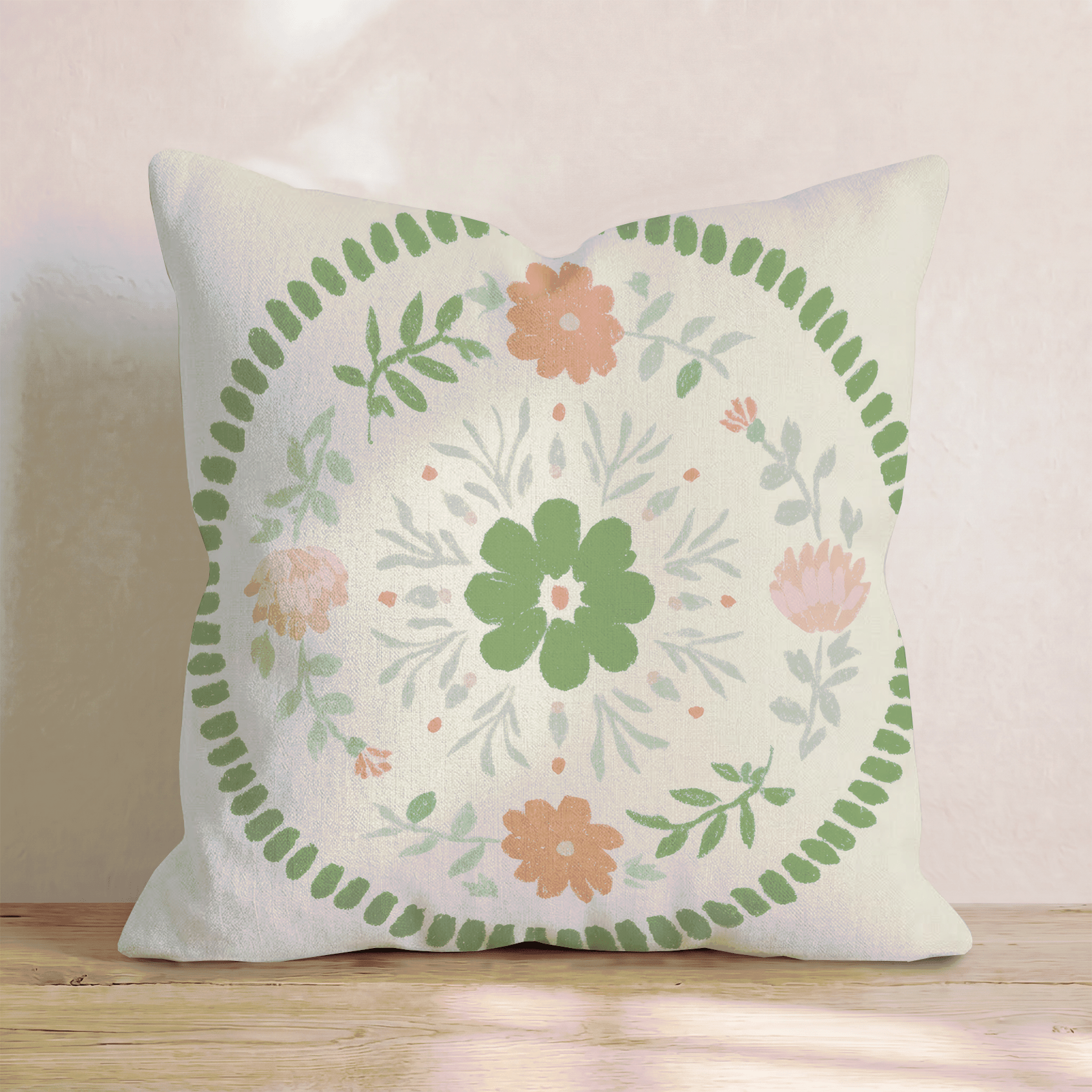 Lucky Coin Medallion Throw Pillow - Hillcroft Home
