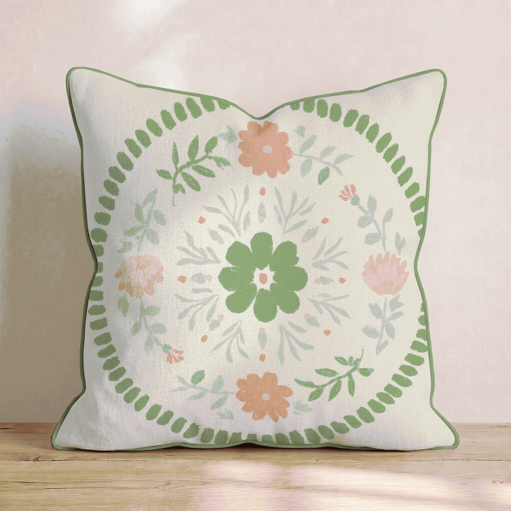 Lucky Coin Medallion Throw Pillow - Hillcroft Home