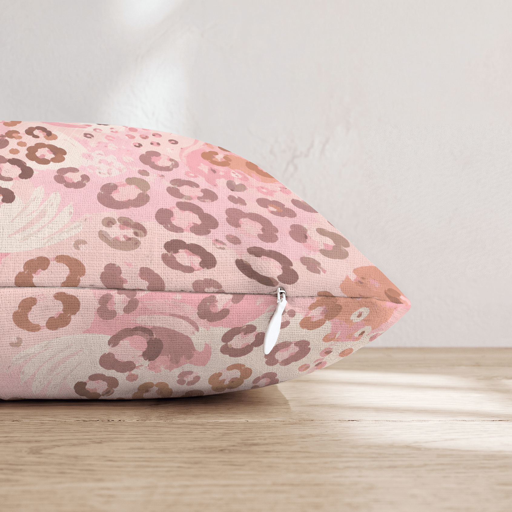 Lucy Leopard Print Throw Pillow - Hillcroft Home