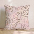 Lucy Leopard Print Throw Pillow - Hillcroft Home