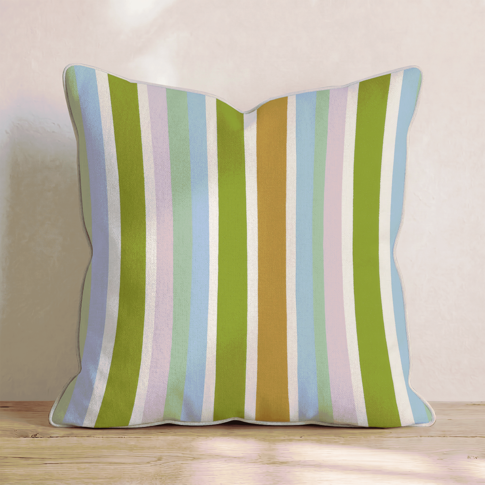 Lullaby Stripe Throw Pillow - Hillcroft Home