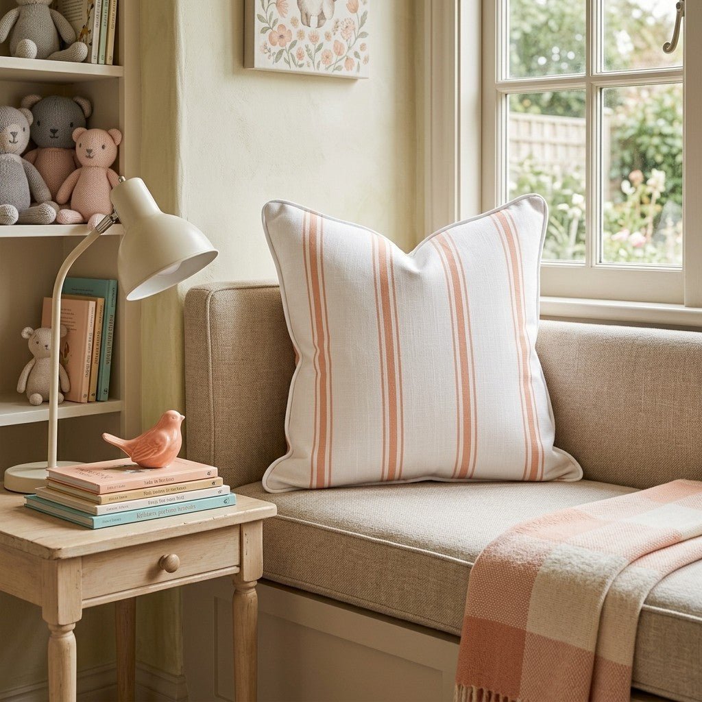 Maddie Stripes Throw Pillow - Hillcroft Home
