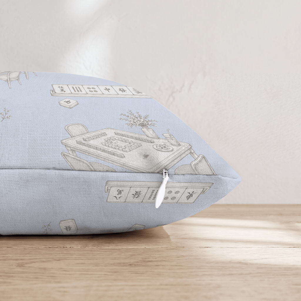 Mahjong Nights Throw Pillow - Hillcroft Home