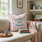 Mahjong with Mahgirls Throw Pillow - Hillcroft Home