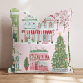 Main Street Christmas Throw Pillow - Hillcroft Home