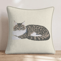 Maine Coon Cuddles Throw Pillow - Hillcroft Home